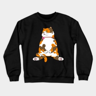 Fat Calico Cat Crewneck Sweatshirt